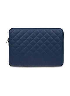 اشتري 15.6 Inch Laptop Sleeve - Shockproof Laptop Sleeve - Laptop Shirt - Navy Blue Leather في مصر