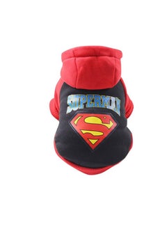 اشتري Pet Clothes Super Man T-Shirt, Dog Sweaters, Hoodie, Jacket. Color-Black, Size-L في الامارات