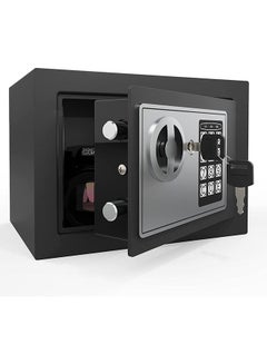 اشتري Security Safe - Digital Safe Electronic Steel Lock Box with Keypad to Protect Money, Jewelry, Passports for Home, Business or Travel Black في السعودية