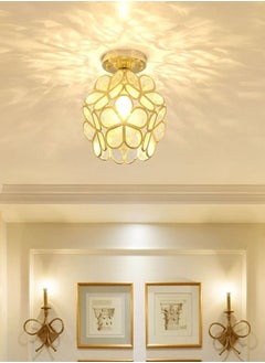 Buy Modern Glass Ceiling Lamp Flower Lampshade Lighting Chandelier in UAE