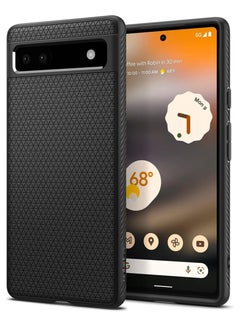 Buy Spigen Liquid Air designed for Google Pixel 6a case cover (2022) - Matte Black in Egypt