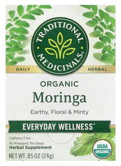 اشتري Organic Moringa Caffeine Free 16 Wrapped Tea Bags 0.85 oz (24 g) في الامارات