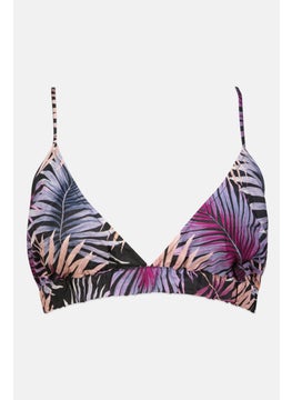 اشتري Women Allover Print Bikini Top, Purple Combo في الامارات