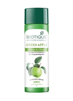 Buy Biotique Green Apple Shine & Gloss Shampoo and Conditioner, 190ml in UAE