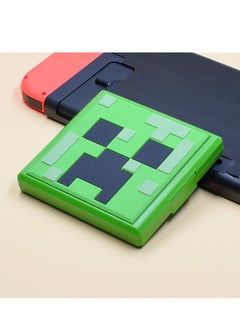 Buy Minecraft Gaming Card Storage Case For Nintendo Switch Green in UAE