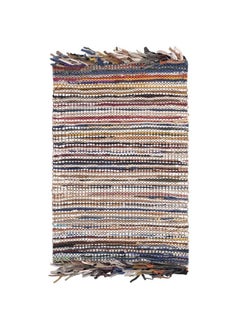 اشتري Vintage Leather Collection Accent Rug 2' X 3' Multi Handmade Boho Fringe Leather Ideal For High Traffic Areas In Entryway Living Room Bedroom (Vtl373E) في الامارات