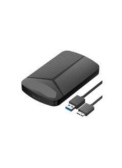 اشتري 2.5 Inch Portable Hard Drive Enclosure - USB 3.0 to SATA III Tool-Free HDD/SSD Case for 7mm Drives with UASP, Supports Up to 4TB, Sleek Black Design. في السعودية