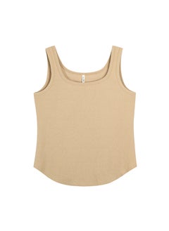 اشتري Plus Size Womens U-Neck Knit Camisole Khaki في السعودية