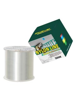 Buy 500M-Nylon String Fishing Line Cord Clear Fluorocarbon Strong Monofilament Wire Flexible Wear-resistant Super Pulling Force Cut for Hanging Decorations Beading Crafts Kite 5.0 in Saudi Arabia