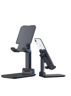 Buy TyCom Cell Phone Stand, Adjustable phone holder for Desk, Foldable Desktop Tablet Stand Holder, Double Adjustable Mobile stand Phone Tablet Holder (Black) in UAE