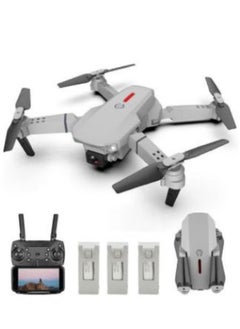 Buy LS-E525 WiFi FPV 4K Camera Drone Headless Mode Dual Camera Drone 3 Batterires Silver Grey Suitable for Beginners and Kids in Saudi Arabia