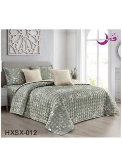 Buy Bedspread Comforter Set Consisting Of 4  Pieces Polyester Comforter Size 170x220  cm in Saudi Arabia