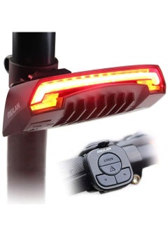 اشتري MEILAN X5 Smart Bike Tail Light Wireless Turn Signals Automatic Brake Light Ground Warning Line Remote Control USB Rechargeable Waterproof Safety Warning Rear Back Cycling في الامارات