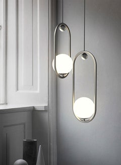 Buy Modern LED Ring Chandelier Fashion Adjustable Height Hanging Light For Living Room Bedroom Kitchen Pendant Light in Saudi Arabia
