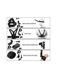 Buy Accessories Kit for DJI Osmo Pocket, Osmo Pocket 2, New Quick Release Head Strap Mount + Chest Mount Harness + Backpack Clip Holder + 360°Rotating Wrist Strap in Saudi Arabia