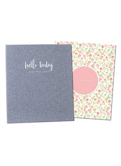 Buy Baby Memory Book For Girls | First Year Baby Book Keepsake For Milestones | First Five Years Baby Girl Book | Baby Keepsake Book First Year Memory Book | Linen Botanica in Saudi Arabia