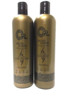 Buy O Plus Shampoo and Conditioner for Protein and Keratin Treated Hair - 500 ml in Saudi Arabia