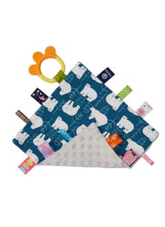 اشتري Baby Appease Towel Soothing Security Blanket With Colorful Tags في السعودية