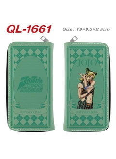 Buy Jojo's Wonderful Adventure Full Color Zipper Wallet Money Clip Ticket Clip Cartoon Anime Long Wallet Clutch Coin Purse in Saudi Arabia