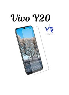 Buy Tempered Glass Screen Protector For Vivo Y20 Clear in UAE