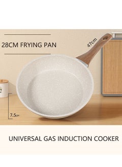 Buy Frying Pan, Non Stick Skillet Omelette Fry Pans,  Aluminium Pressed Wok Pan, Home Steak Skillet Pancake For Household, (28CM) in UAE