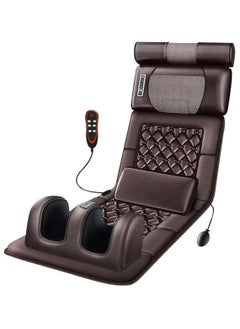 اشتري Full Body Electric Massager with Heat – Heated Massage Cushion for Car & Office, 10 Vibration Motors, Shiatsu Kneading, Adjustable Intensity, Neck & Back Pain Relief, Multi-Function Massage Pad في الامارات