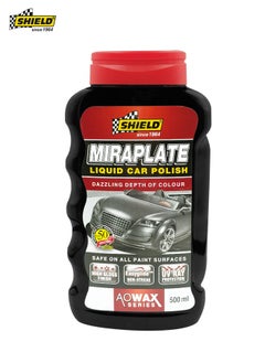 Buy Car Polish Miraplate Liquid Car Polish 500ml AO Wax Series Dazzling Depth Of Color SHIELD SH44 in Saudi Arabia