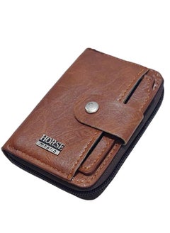 Buy Small unisex leather wallet with extra separated card holder in Egypt