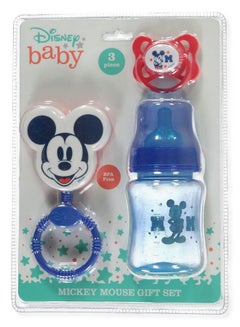 Buy Disney Baby Boy Mickey Mouse Bottle Rattle & Pacifer Set in Saudi Arabia
