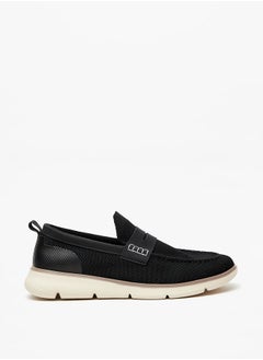 اشتري Men's Textured Slip-On Loafers في الامارات