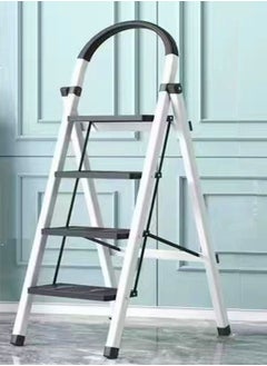 Buy 4 Steps Multifunction Household Indoor Folding Ladder and Storage Rack in UAE