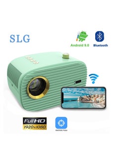 Buy Full HD Wifi Bluetooth Projector 1080P Smart Android Video Projector Home Outdoor Indoor in Saudi Arabia