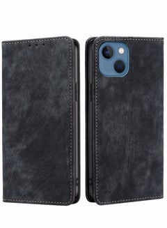 Buy Premium Leather iPhone 14 Pro /14 Pro Max Wallet Case Back Cover Magnetic with Wallet Card Holder Pocket and Stand Slim Thin Phone Case Cover in UAE