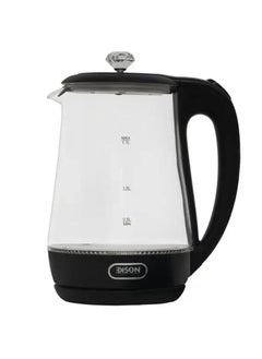 Buy Electric Kettle Glass 1.7L 2200W in Saudi Arabia