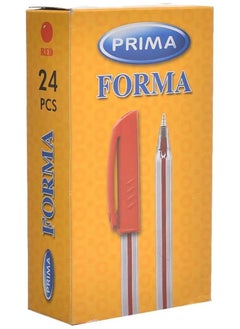 اشتري ballpoint pen fine red  pack of 24 في مصر