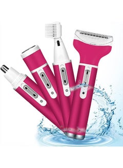 Buy Electric Razor for Women, 4-in-1 Women’s Body Hair Removal, Pubic Shaver Bikini Trimmer for Eyebrow Face Body Underarm, Portable Ladies Shaver, Women’s Trimmer USB Rechargeable in Saudi Arabia