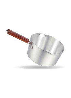 Buy Aluminium Milk Pan With Wood Handle silver 2 Liters in UAE