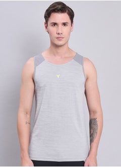 Buy Melange Scoop Neck Active Tank in Saudi Arabia