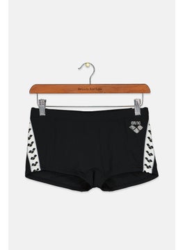 Buy Men Brand Logo Drawstring Swim Trunks, Black Combo in UAE