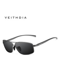 Buy Veithdia Sunglasses Original For Men Polarized UV400 Protection Category 3-Grey in Egypt
