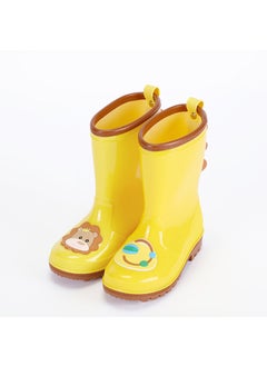 Buy Kids Mid-Calf Cartoon Rain Boots Waterproof Anti-SlipOrange Lion Orange Lion in Saudi Arabia