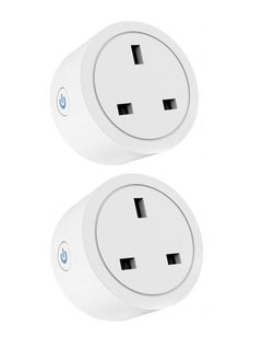 اشتري 2PCS 16A WiFi Smart Plug with Remote and Voice Control with Electricity Statistics Timer Function في السعودية