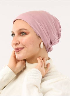 Buy Cotton Elastic Bonnet Pink For Women in Egypt