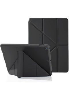 Buy iPad Case for iPad 10.2 inch 10th 9th 8th 7th Generation (2022/2021/2020/2019) with Pencil Holder, Multiple Viewing Angles 5 in 1, Silky Soft Silicone Case, Auto Sleep/Wake, Black in Egypt