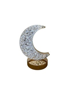 اشتري Ramadan Crescent Crystal Table Light, Star Eid Light, Art Night Lights Home Ramadan Decoration, Muslim Ramadan Table Light Crafts Desktop Decoration Eid Ornaments Gifts. في الامارات