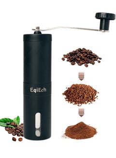 Buy Manual Coffee Grinder, Portable Stainless Steel Hand Coffee Bean Grinder with Ceramic Grinding Burr for Espresso, Travel, Camping, Kitchen & Office,Mini Coffee Powder Maker in Saudi Arabia