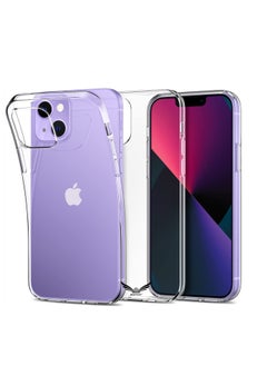 Buy Protective Case for iPhone 14 Anti Scratch Clear TPU Precise Cutouts and Slim Fit Cover Easy to Install Compatible with Apple iPhone 14 6.1 inch Transparent in UAE