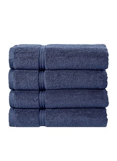 Buy 4-Piece 100% Combed Cotton 550 GSM Quick Dry Highly Absorbent Thick Hand Soft Hotel Quality For Hand And Spa Hand Towel Set 40x70cm in Saudi Arabia