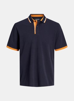 Buy Contrast Trim Polo with Short Sleeves in Saudi Arabia