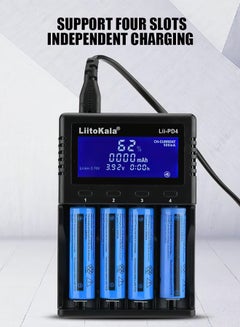 Buy Slot-Type Automatic Polarity Detector Lii-PD4 Battery Charger Is Suitable For 26650, 21700, 20700, 18650, 18490, 18350, 17670, 17500, 16340 (Rcr123), 14500, 104 40 Nimh/Cd: A4, Aaa , Sc,C in Saudi Arabia